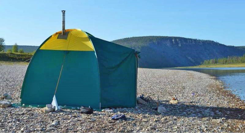 Баня на рыбалке